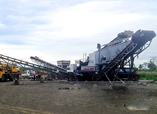 stone crusher for the production of tar stone separator